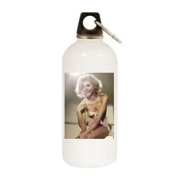 AnnaLynne McCord White Water Bottle With Carabiner