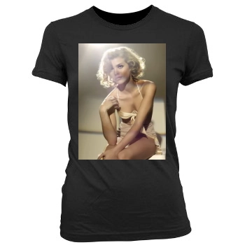 AnnaLynne McCord Women's Junior Cut Crewneck T-Shirt