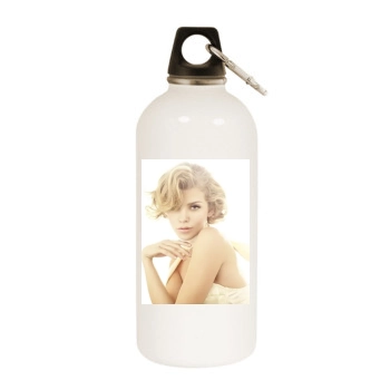 AnnaLynne McCord White Water Bottle With Carabiner