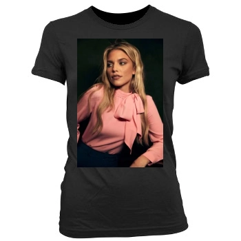 AnnaLynne McCord Women's Junior Cut Crewneck T-Shirt