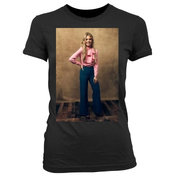 AnnaLynne McCord Women's Junior Cut Crewneck T-Shirt