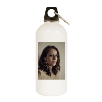 Anne Berest White Water Bottle With Carabiner