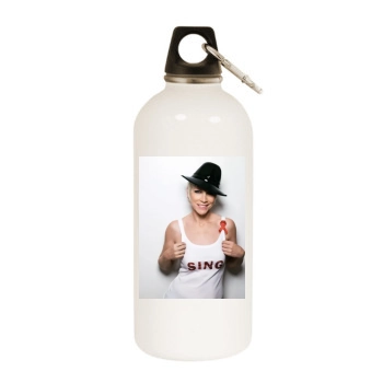 Annie Lennox White Water Bottle With Carabiner