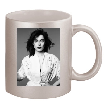 Antje Traue 11oz Metallic Silver Mug