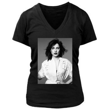 Antje Traue Women's Deep V-Neck TShirt