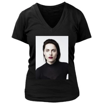 Antje Traue Women's Deep V-Neck TShirt