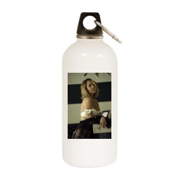 Arielle Kebbel White Water Bottle With Carabiner