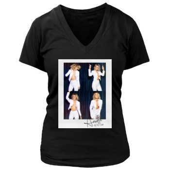 Arielle Kebbel Women's Deep V-Neck TShirt