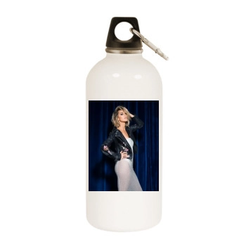 Arielle Kebbel White Water Bottle With Carabiner