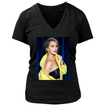 Arielle Kebbel Women's Deep V-Neck TShirt