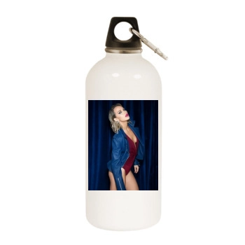 Arielle Kebbel White Water Bottle With Carabiner