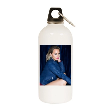 Arielle Kebbel White Water Bottle With Carabiner