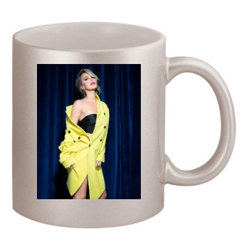 Arielle Kebbel 11oz Metallic Silver Mug