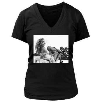 Arielle Kebbel Women's Deep V-Neck TShirt