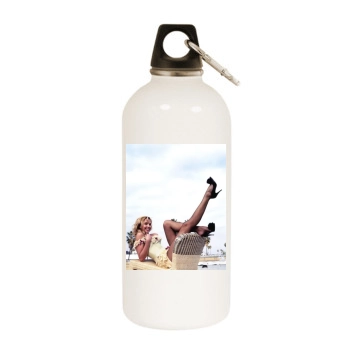 Arielle Kebbel White Water Bottle With Carabiner