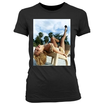 Arielle Kebbel Women's Junior Cut Crewneck T-Shirt