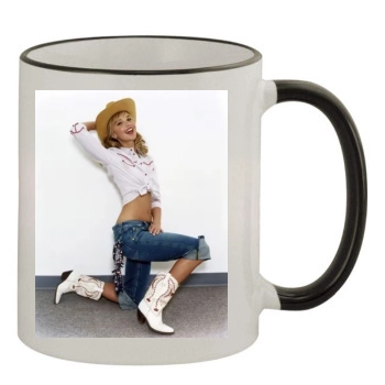 Arielle Kebbel 11oz Colored Rim & Handle Mug