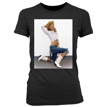 Arielle Kebbel Women's Junior Cut Crewneck T-Shirt