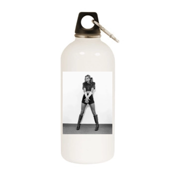 Arielle Kebbel White Water Bottle With Carabiner