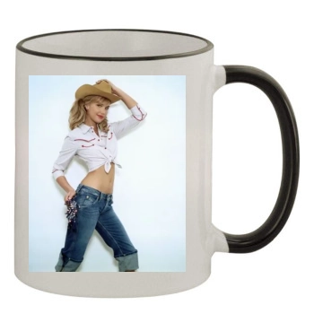 Arielle Kebbel 11oz Colored Rim & Handle Mug