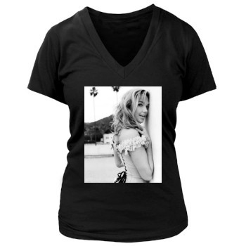 Arielle Kebbel Women's Deep V-Neck TShirt