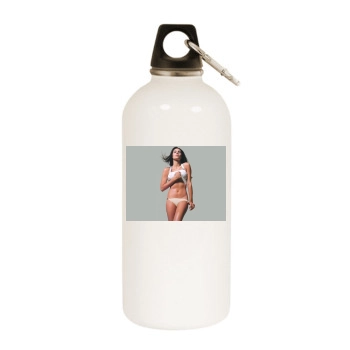 Fernanda Tavares White Water Bottle With Carabiner