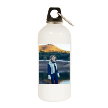 Ashley Tisdale White Water Bottle With Carabiner