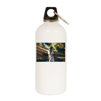 Ashley Tisdale White Water Bottle With Carabiner