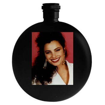 Fran Drescher Round Flask