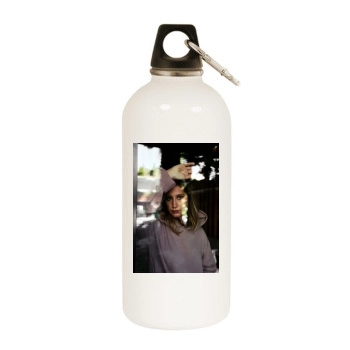 Ashley Tisdale White Water Bottle With Carabiner