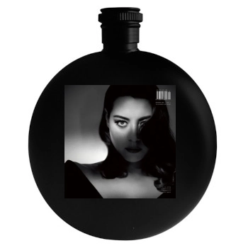 Aubrey Plaza Round Flask