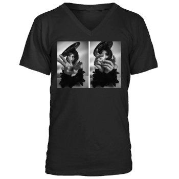 Aubrey Plaza Men's V-Neck T-Shirt