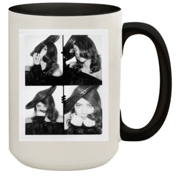 Aubrey Plaza 15oz Colored Inner & Handle Mug