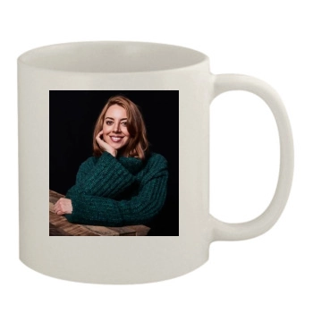 Aubrey Plaza 11oz White Mug