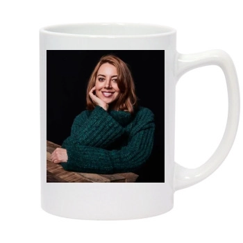 Aubrey Plaza 14oz White Statesman Mug