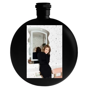 Aubrey Plaza Round Flask