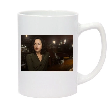 Aubrey Plaza 14oz White Statesman Mug