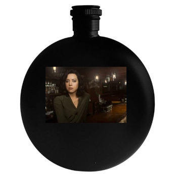 Aubrey Plaza Round Flask