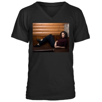 Aubrey Plaza Men's V-Neck T-Shirt