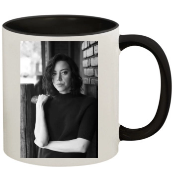 Aubrey Plaza 11oz Colored Inner & Handle Mug