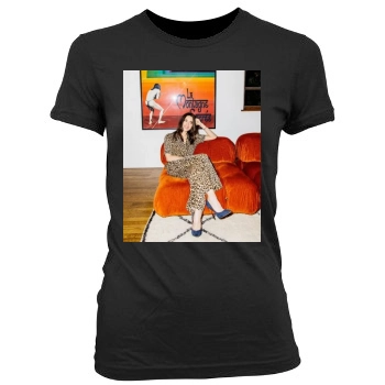 Aubrey Plaza Women's Junior Cut Crewneck T-Shirt