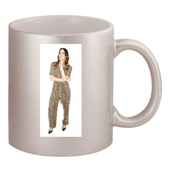 Aubrey Plaza 11oz Metallic Silver Mug