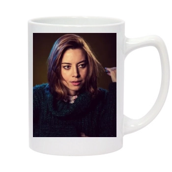 Aubrey Plaza 14oz White Statesman Mug