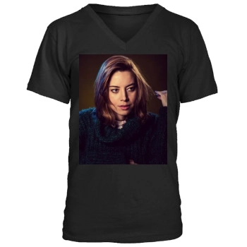 Aubrey Plaza Men's V-Neck T-Shirt