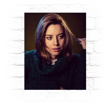 Aubrey Plaza Metal Wall Art