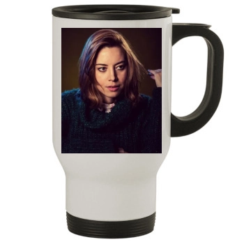 Aubrey Plaza Stainless Steel Travel Mug