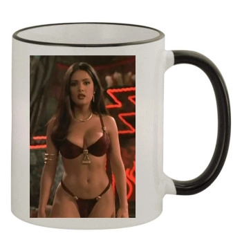 Salma Hayek 11oz Colored Rim & Handle Mug