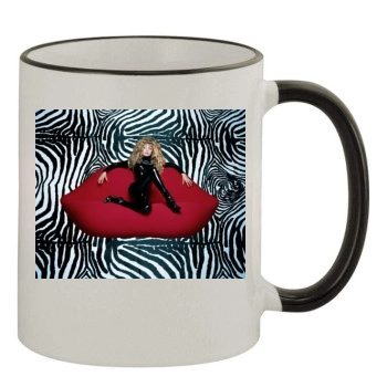 Arielle Dombasle 11oz Colored Rim & Handle Mug