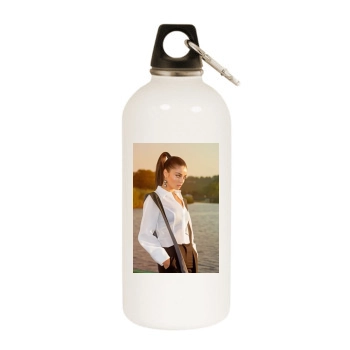 Ayca Aysin Turan White Water Bottle With Carabiner