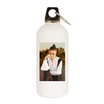 Ayca Aysin Turan White Water Bottle With Carabiner